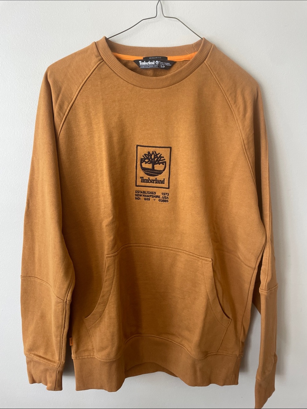 Timberland Men’s Burnt Orange Crewneck Sweatshirt
